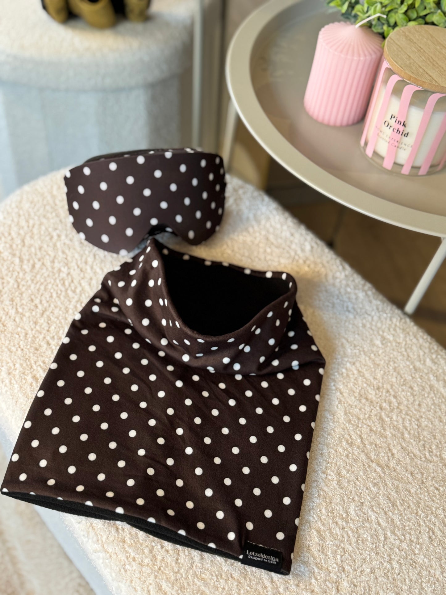 Bruine polka dots mix and match