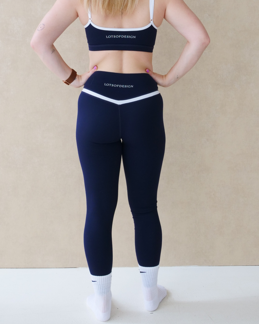 Blauwe sportlegging| Lotsofdesign