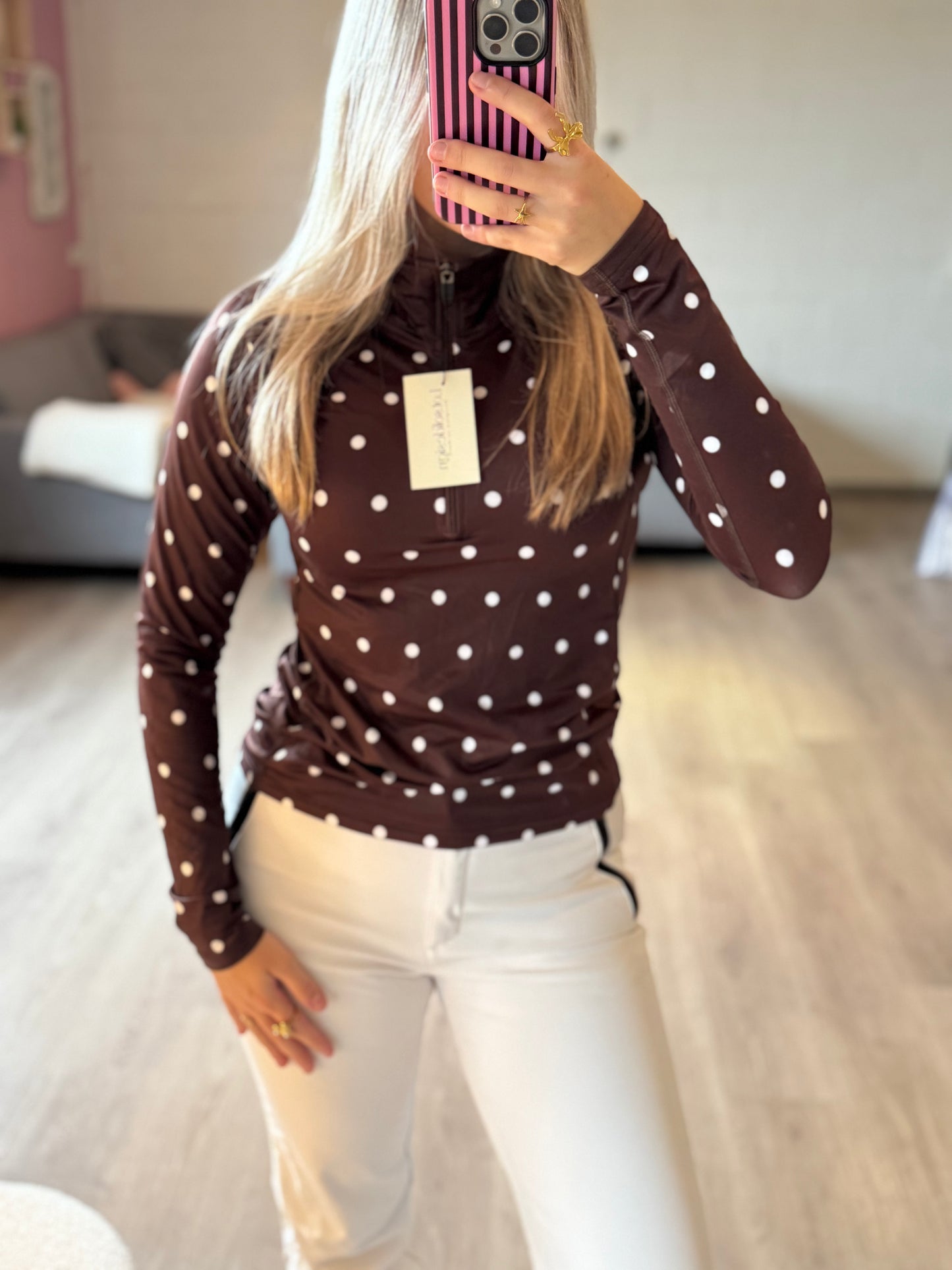 Skipully bruin polka dots | Lotsofdesign