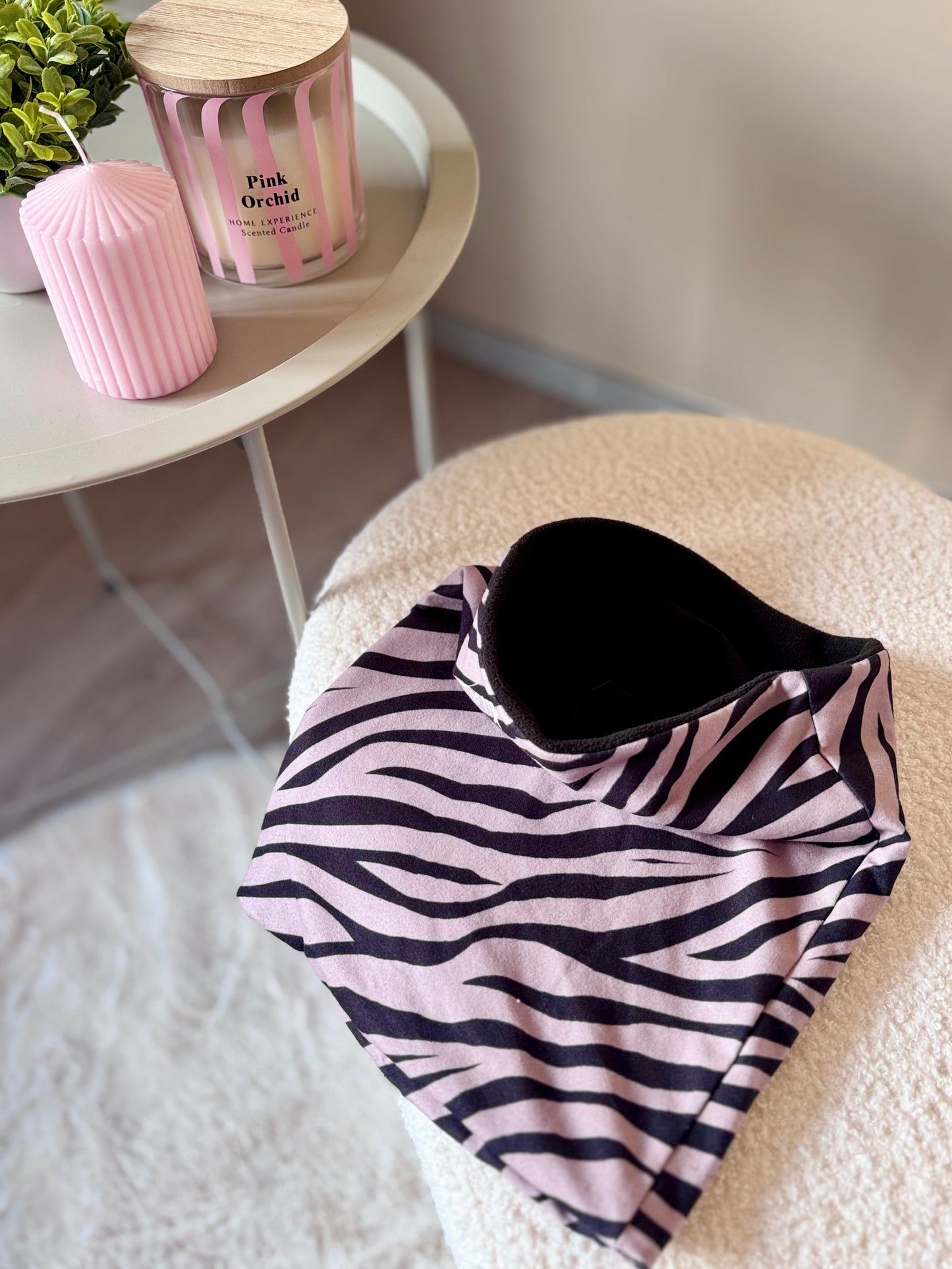 Skibuff beige zebraprint | Lotsofdesign