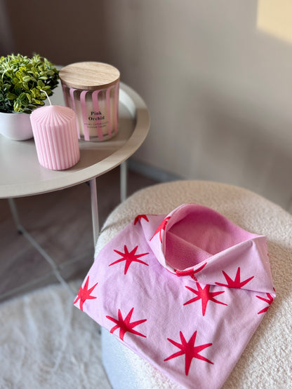 Roze skibuff met sterren | Lotsofdesign