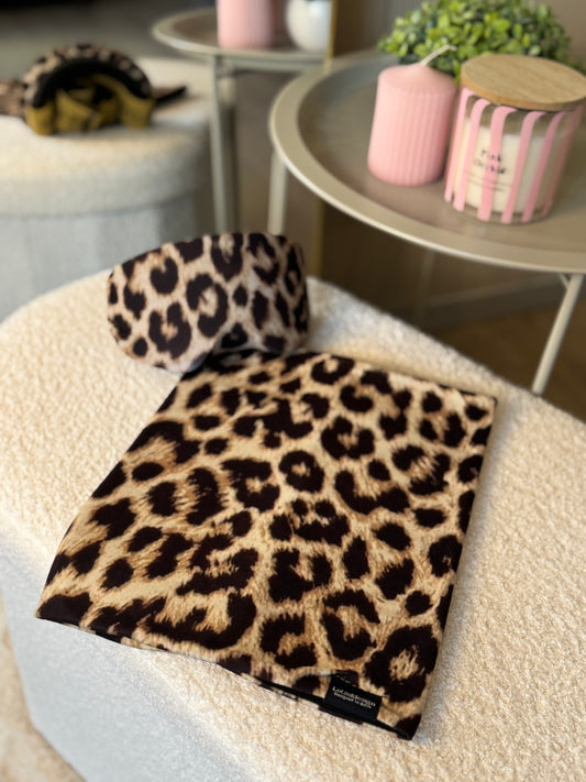 Skibril hoesje panterprint | Lotsofdesign