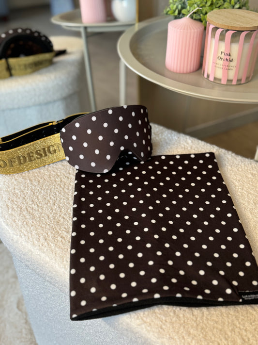 Skibril hoesje polka dots | Lotsofdesign