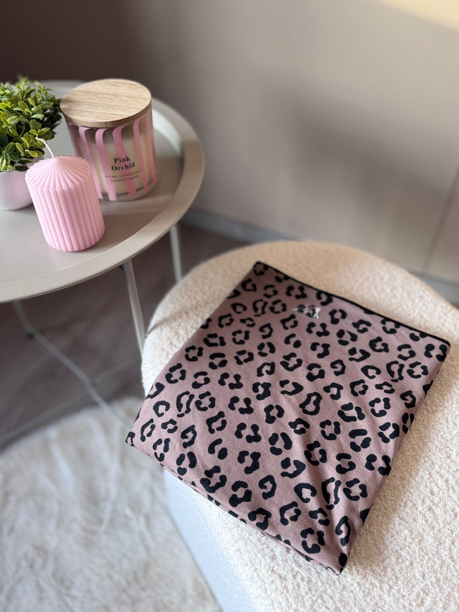 Skibuff met panterprint