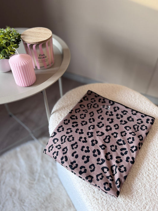 Skibuff met panterprint