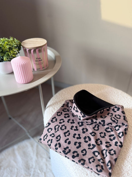 Skibuff met panterprint