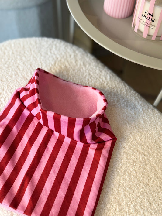 Skibuff met roze strepen | Lotsofdesign