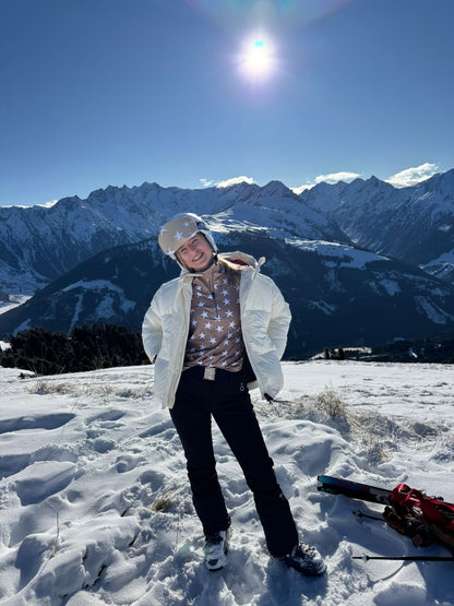 Skibril hoes sterrenprint